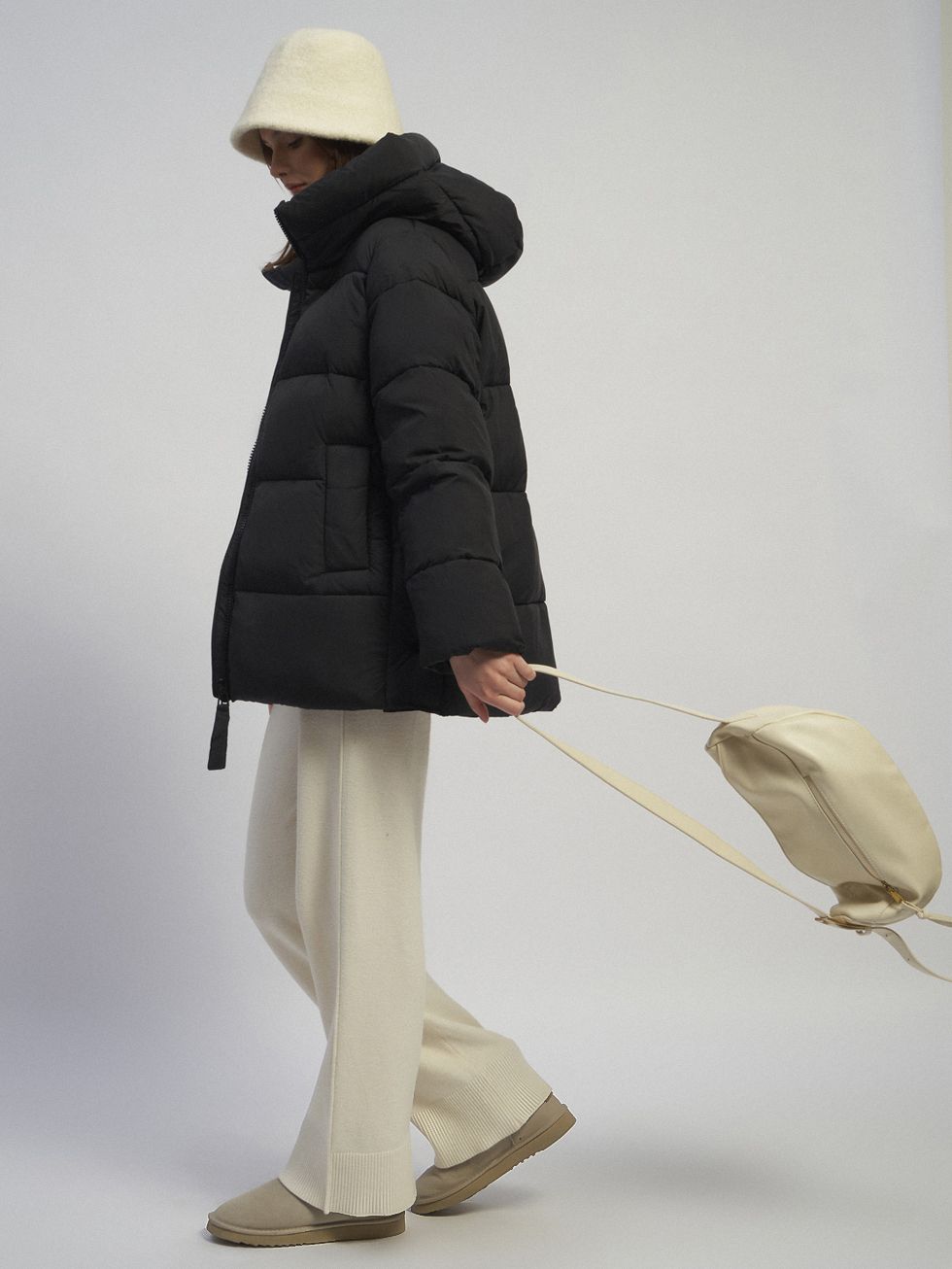 ПУХОВИК ЖЕНСКИЙ, ЧЕРНЫЙ