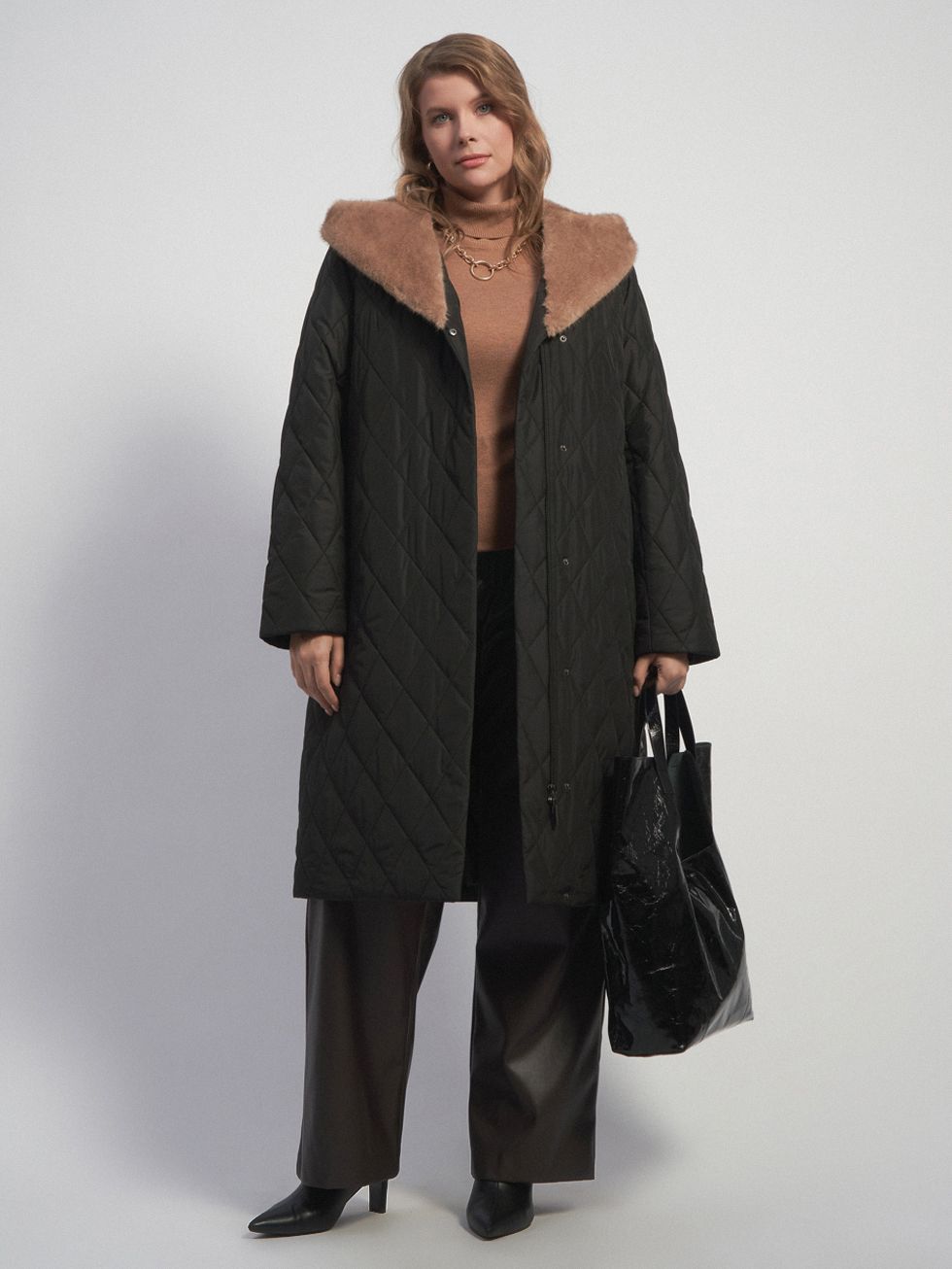 ПУХОВИК ЖЕНСКИЙ, ЧЕРНЫЙ