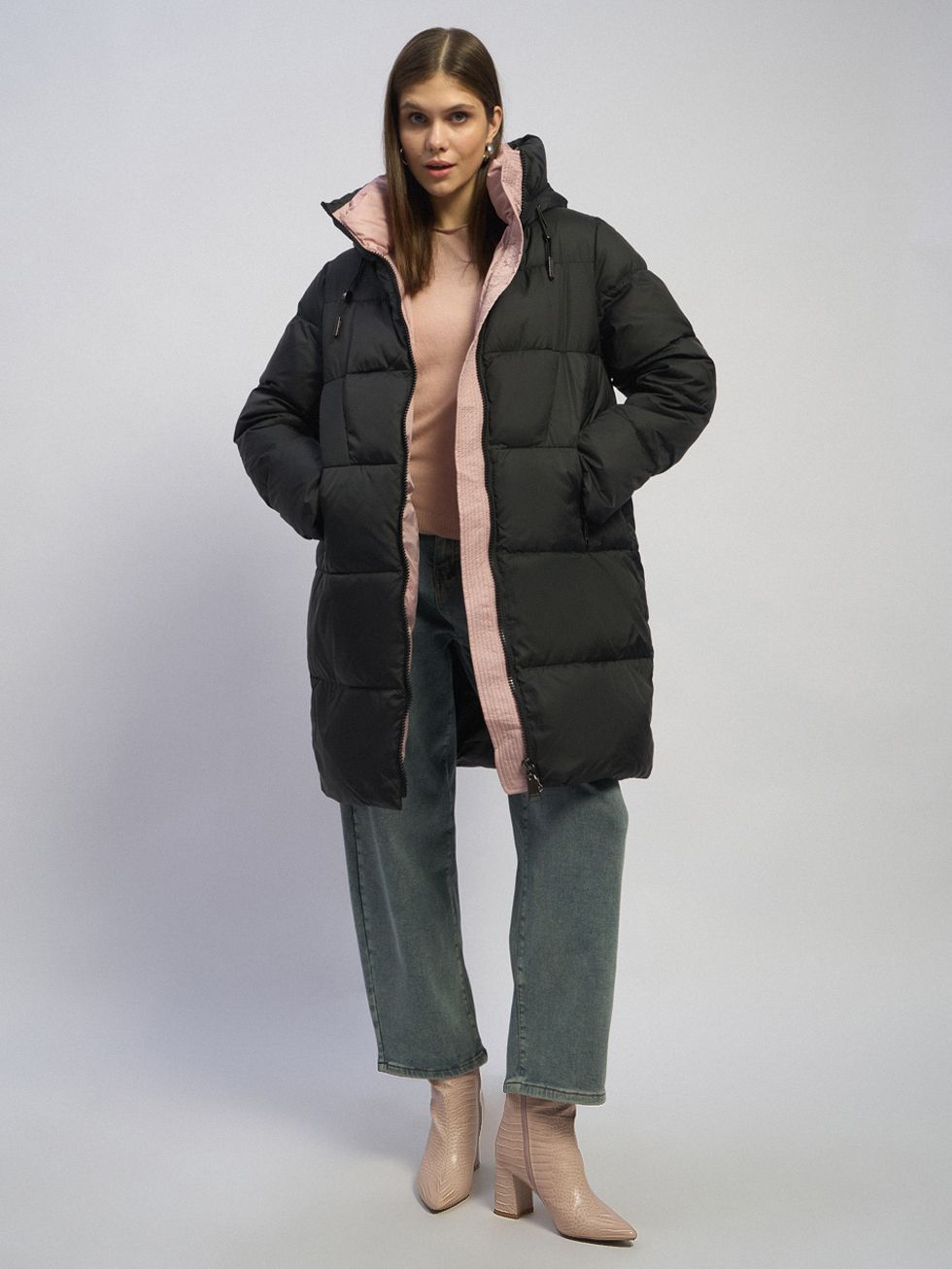 ПУХОВИК ЖЕНСКИЙ, ЧЕРНЫЙ