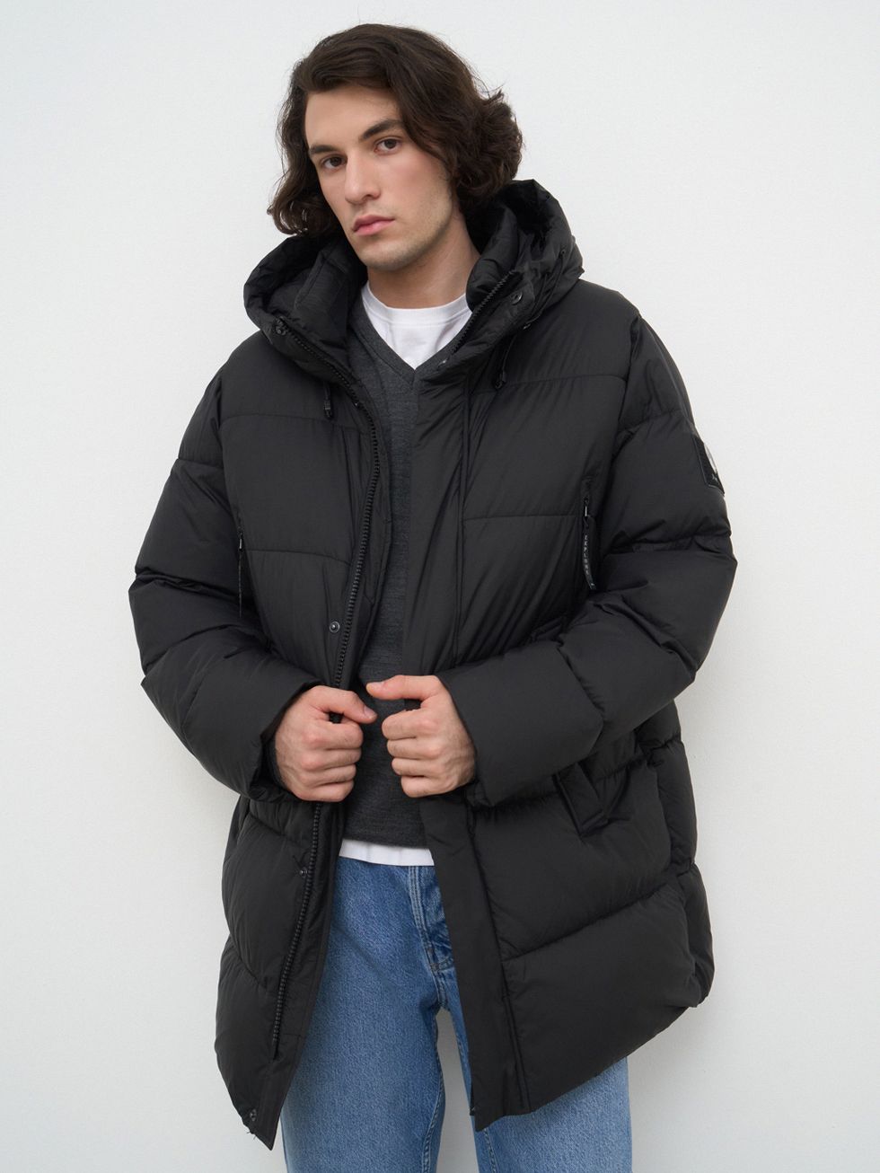 ПУХОВИК МУЖСКОЙ, ЧЕРНЫЙ