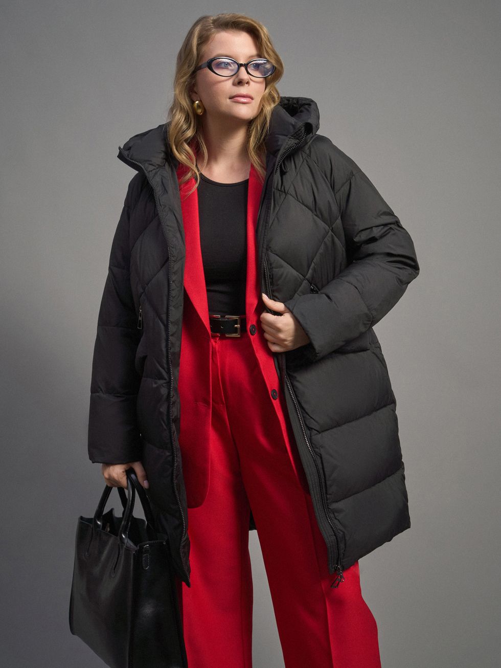 ПУХОВИК ЖЕНСКИЙ, ЧЕРНЫЙ