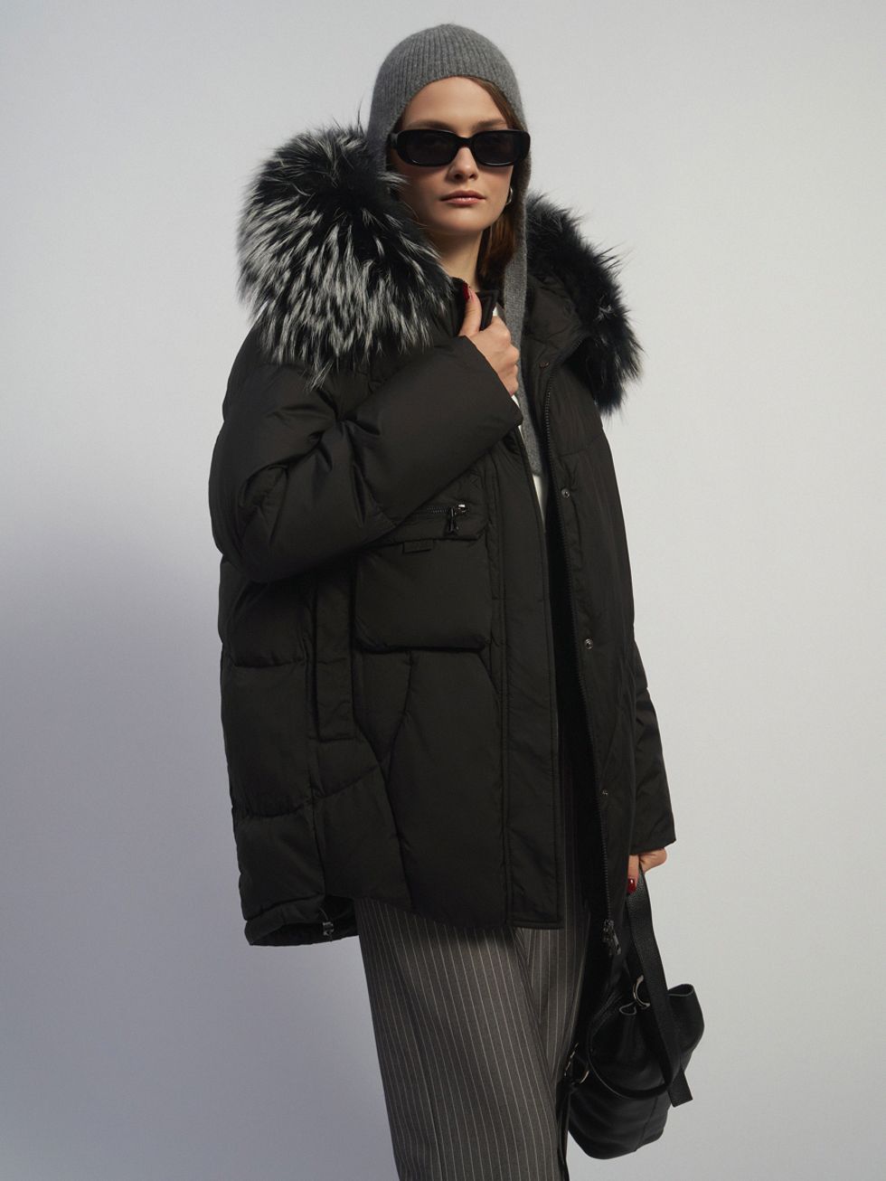 ПУХОВИК ЖЕНСКИЙ, ЧЕРНЫЙ