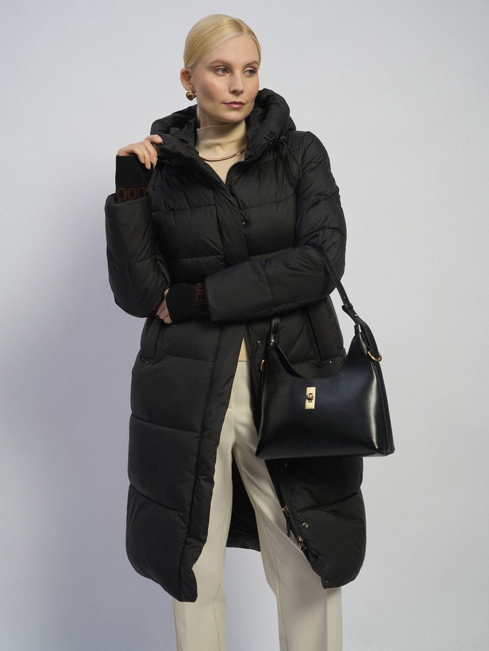 ПУХОВИК ЖЕНСКИЙ, ЧЕРНЫЙ