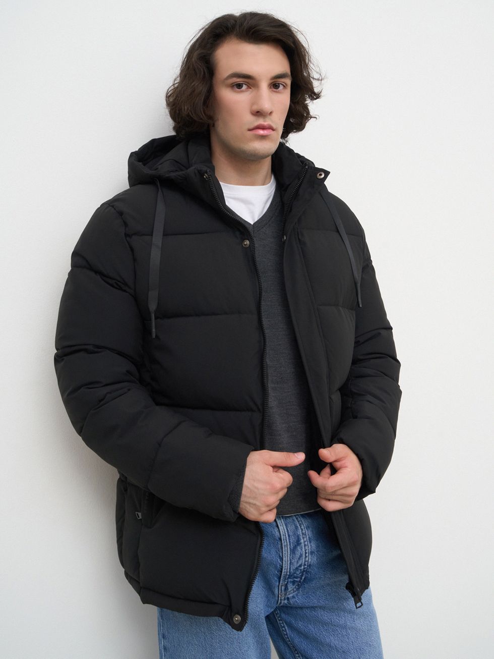 ПУХОВИК МУЖСКОЙ, ЧЕРНЫЙ