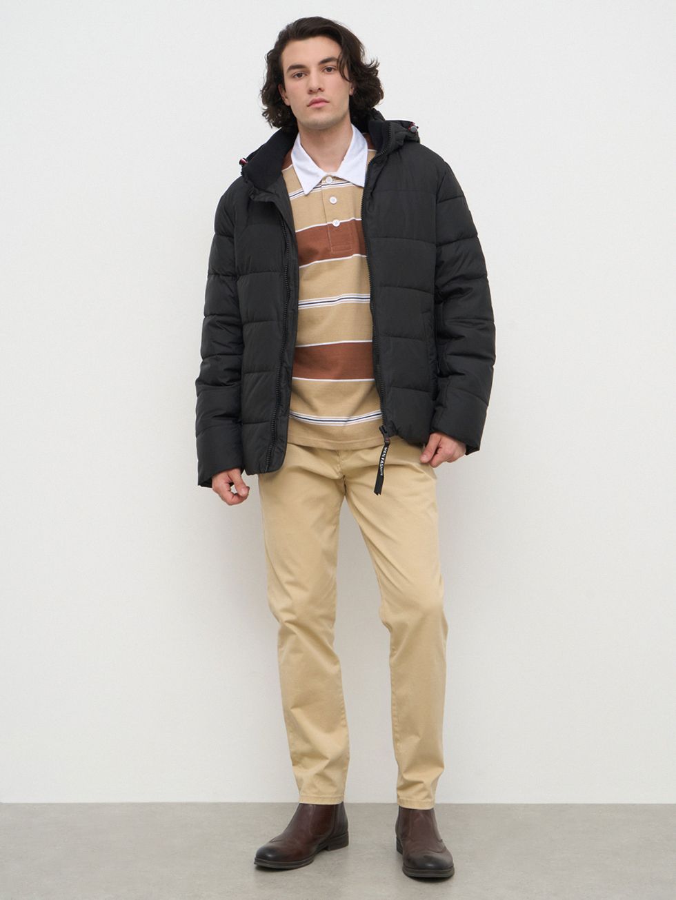 ПУХОВИК МУЖСКОЙ, ЧЕРНЫЙ