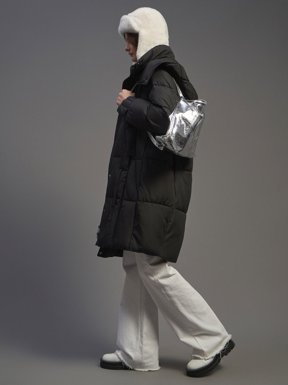 ПУХОВИК ЖЕНСКИЙ, ЧЕРНЫЙ