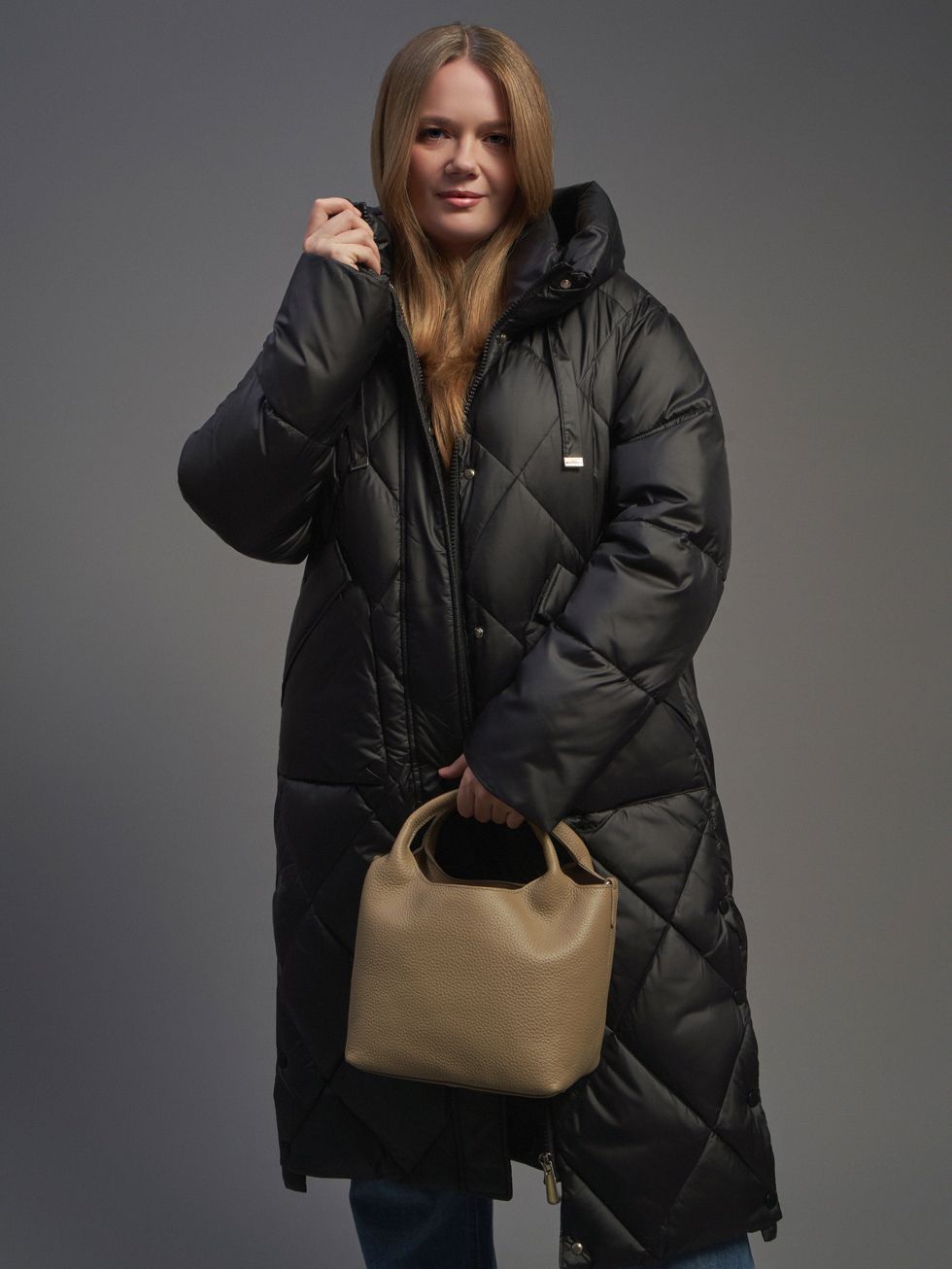 ПУХОВИК ЖЕНСКИЙ, ЧЕРНЫЙ