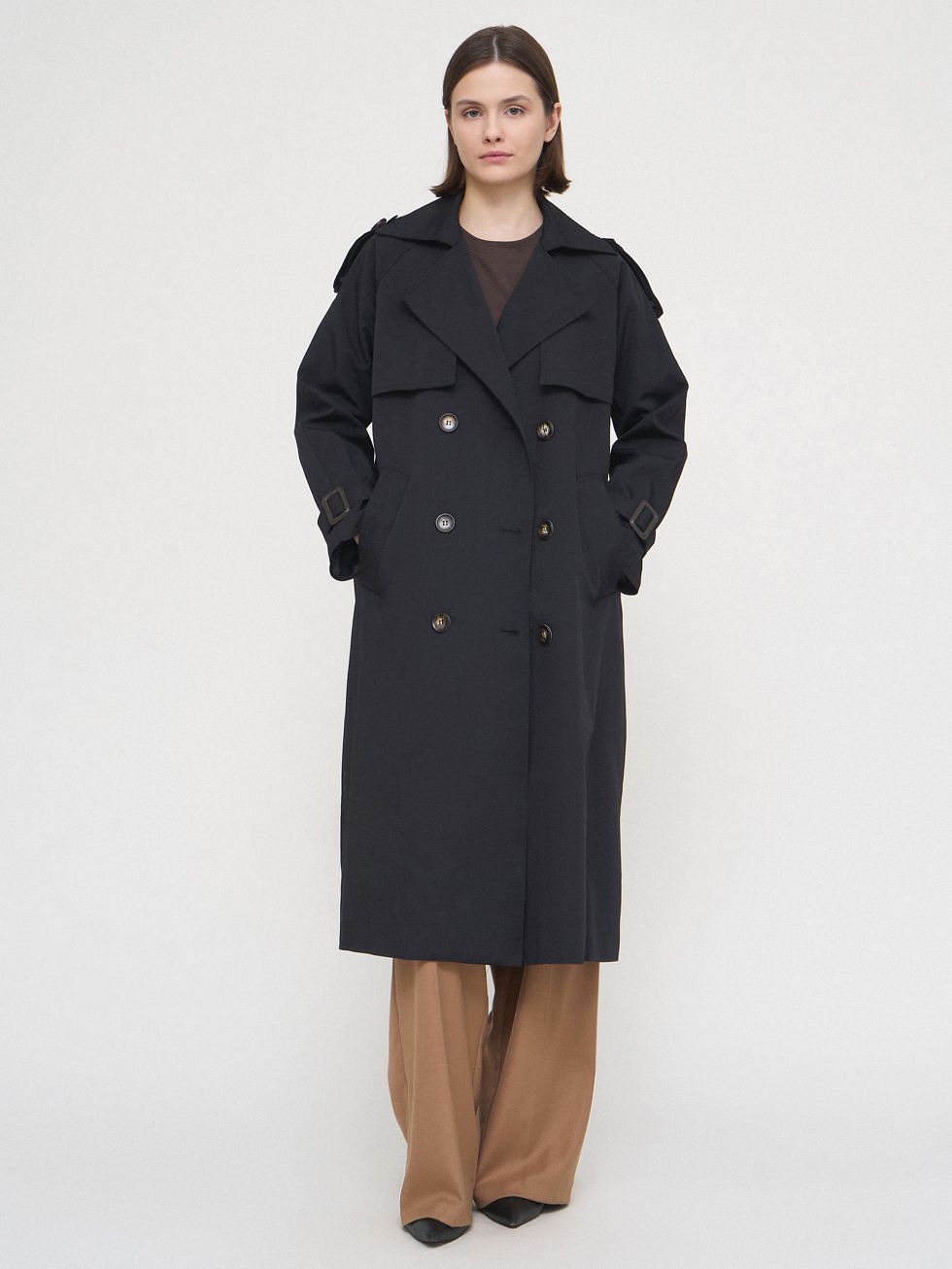 ТРЕНЧ ЖЕНСКИЙ, ЧЕРНЫЙ