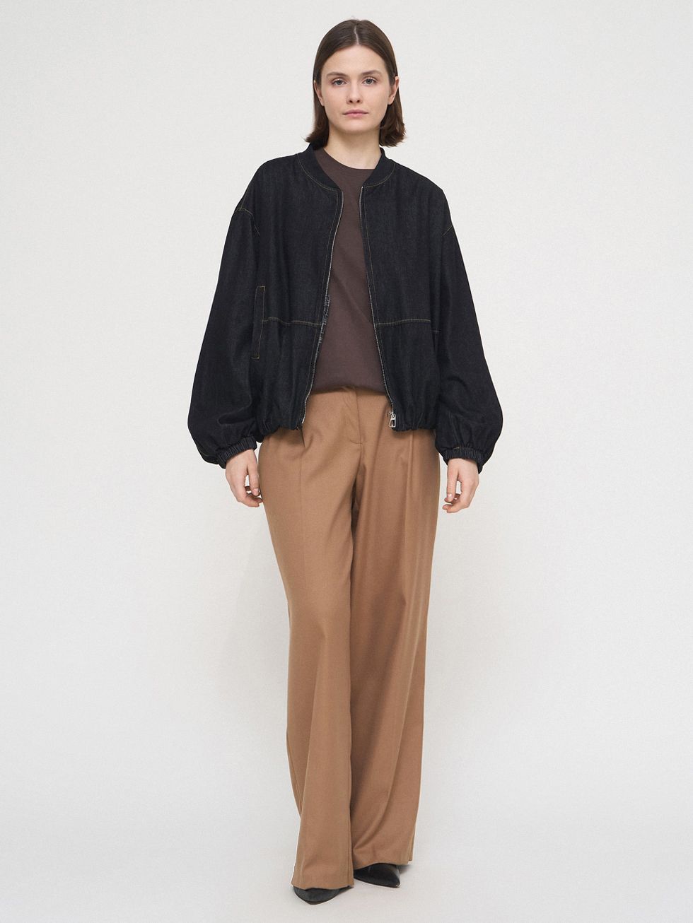 ТЕКСТИЛЬНАЯ КУРТКА ЖЕНСКАЯ, ЧЕРНАЯ