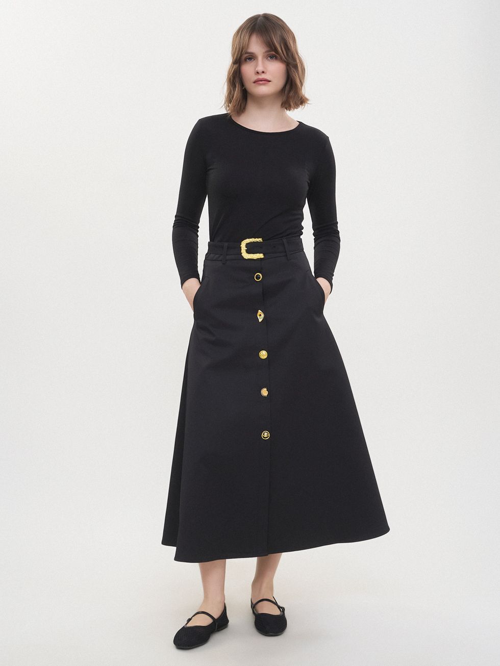 ЮБКА ЖЕНСКАЯ, ЧЕРНАЯ