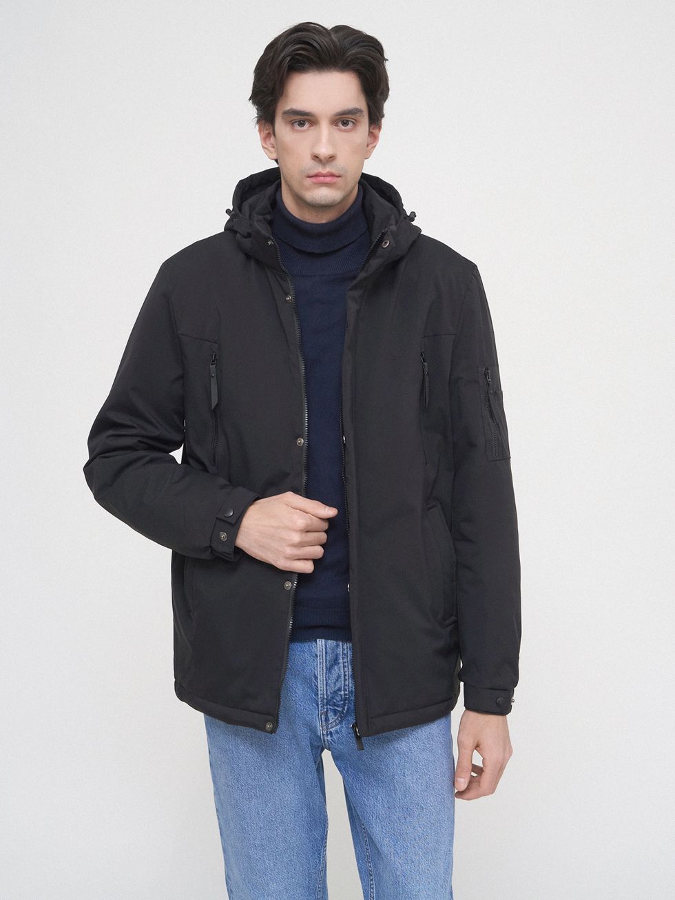 ВЕТРОВКА МУЖСКАЯ, ЧЕРНАЯ