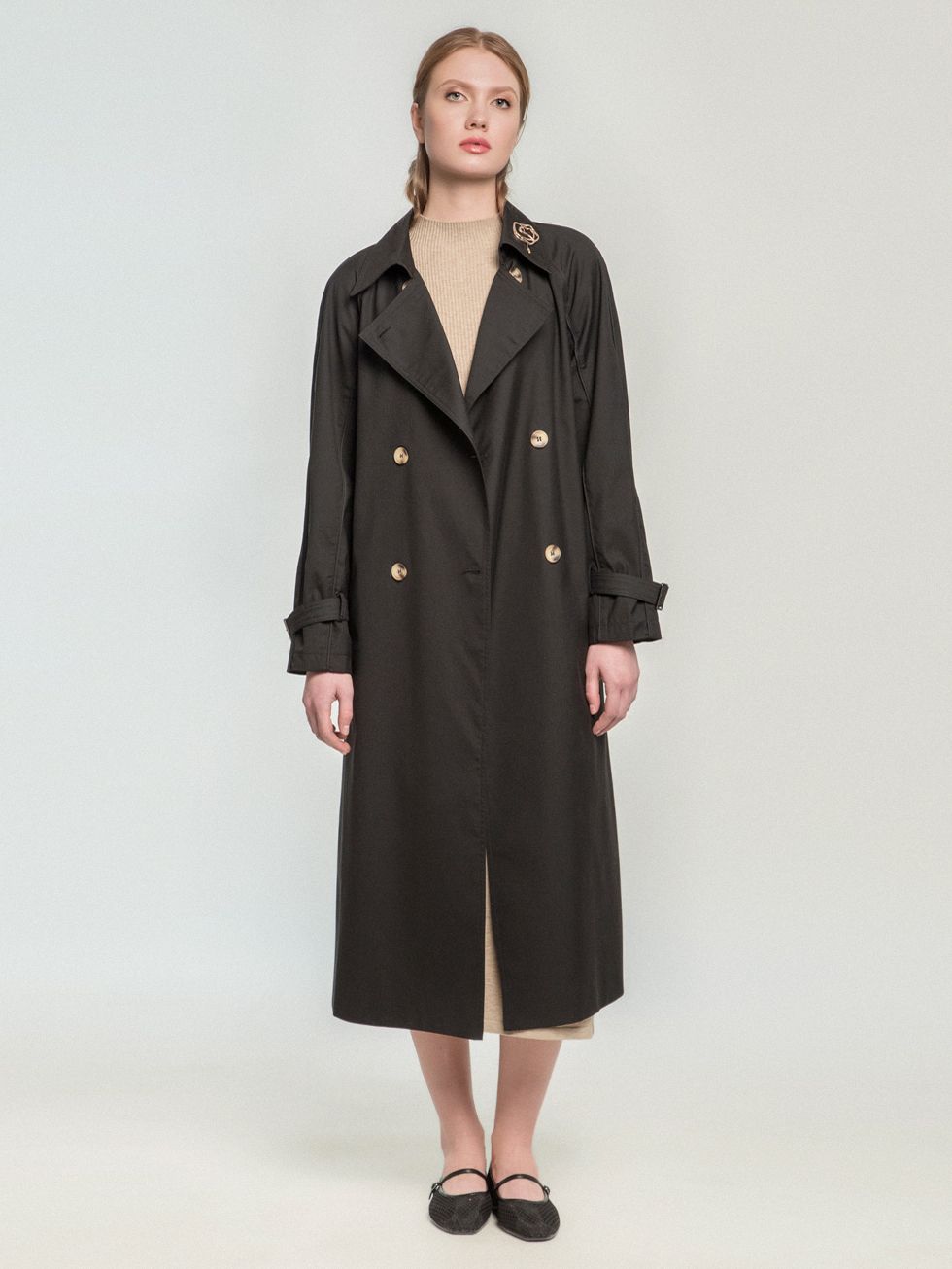 ТРЕНЧ ЖЕНСКИЙ, ЧЕРНЫЙ