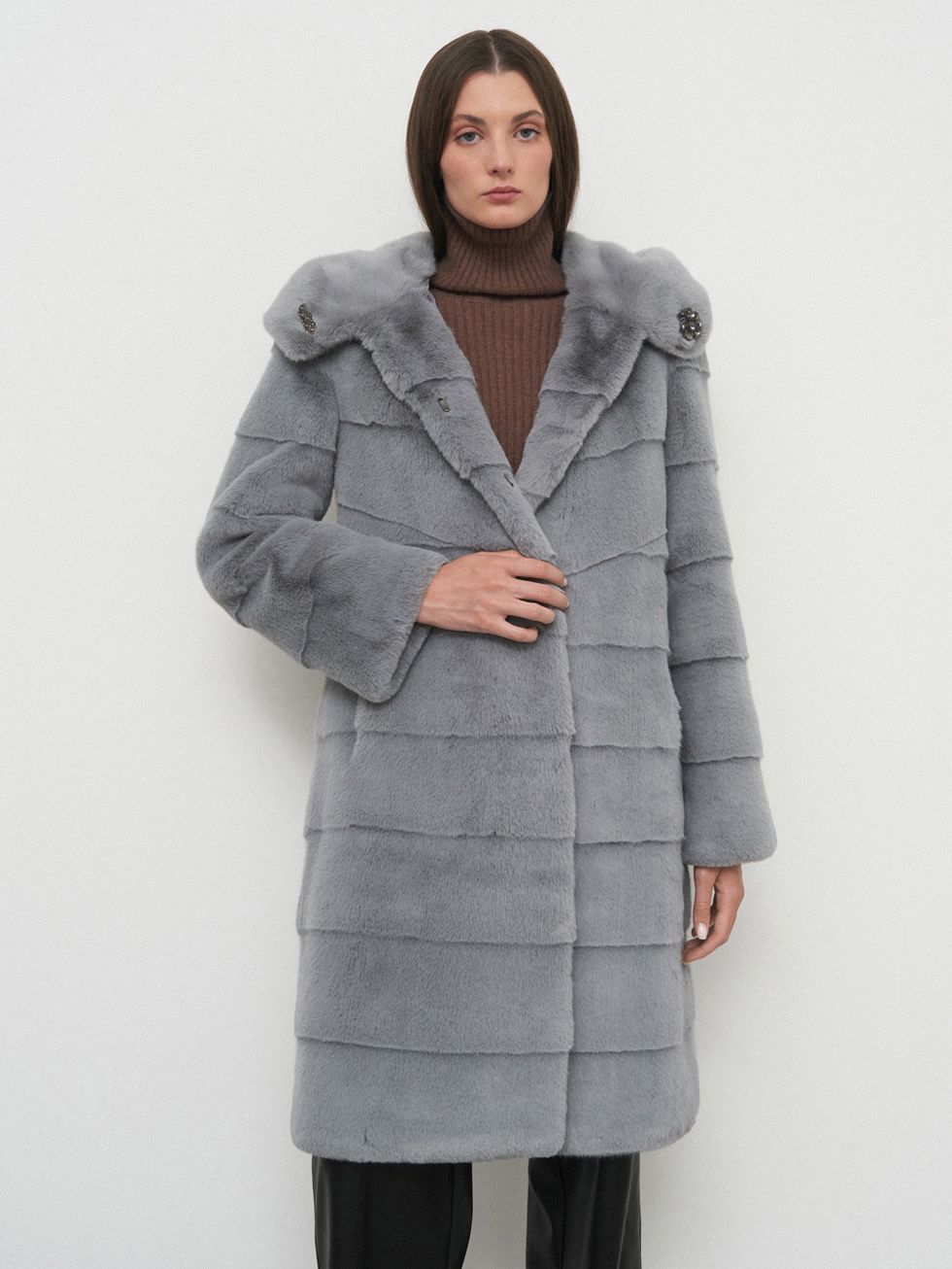 ШУБА ГОЛУБАЯ, ЭКО-МЕХ