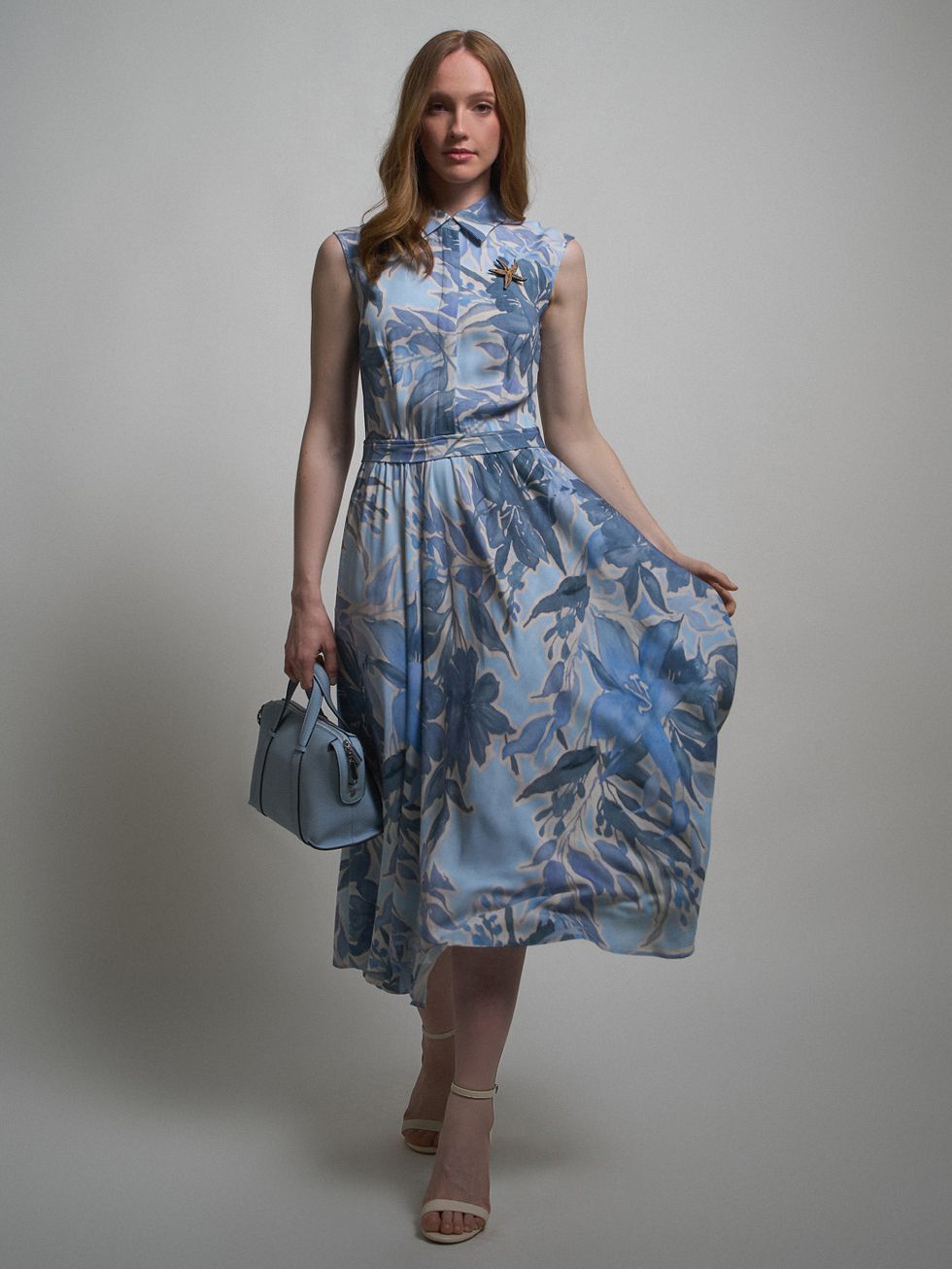 ПЛАТЬЕ ЖЕНСКОЕ, ГОЛУБОЕ