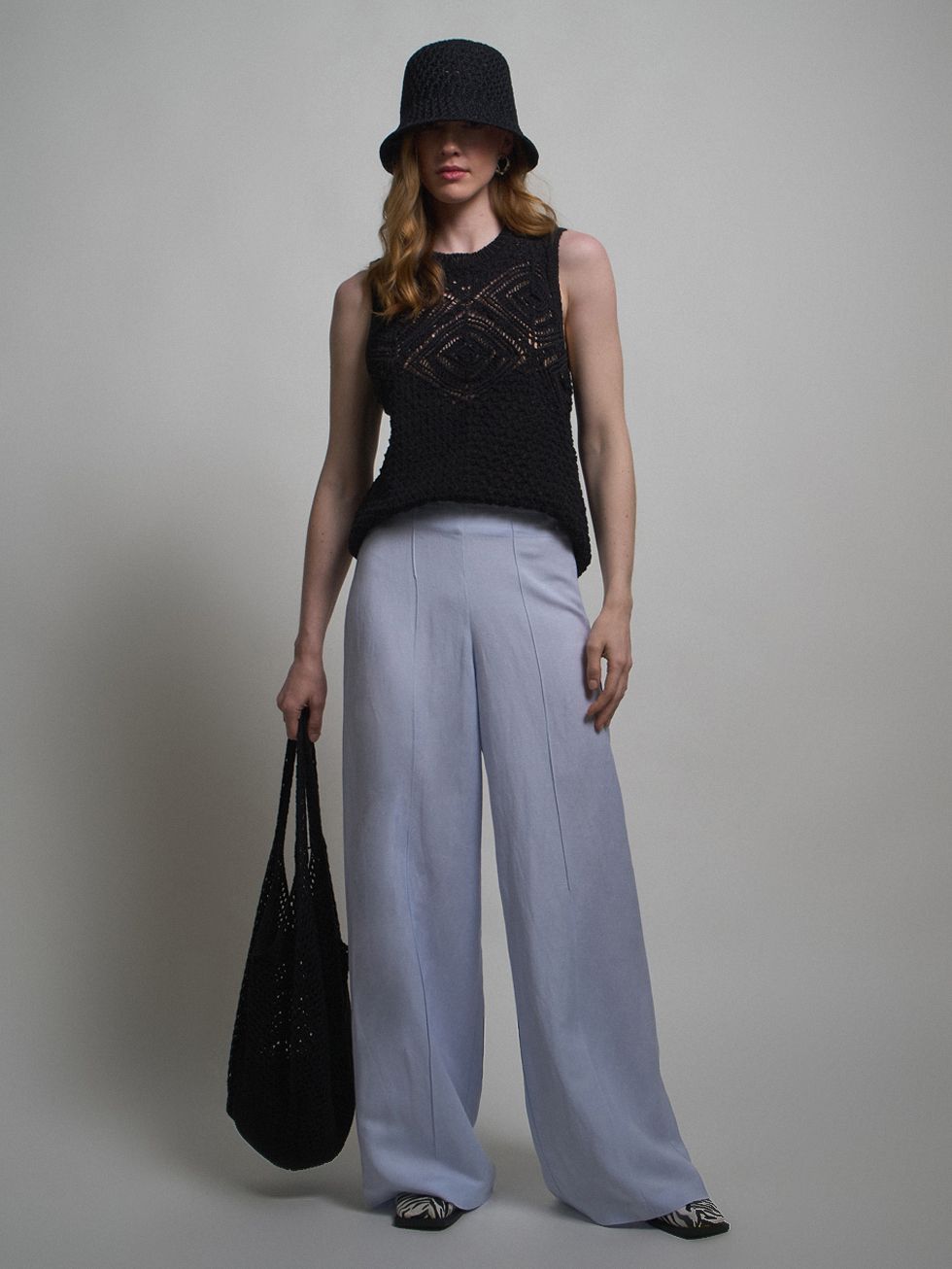 БРЮКИ ЖЕНСКИЕ, ГОЛУБЫЕ