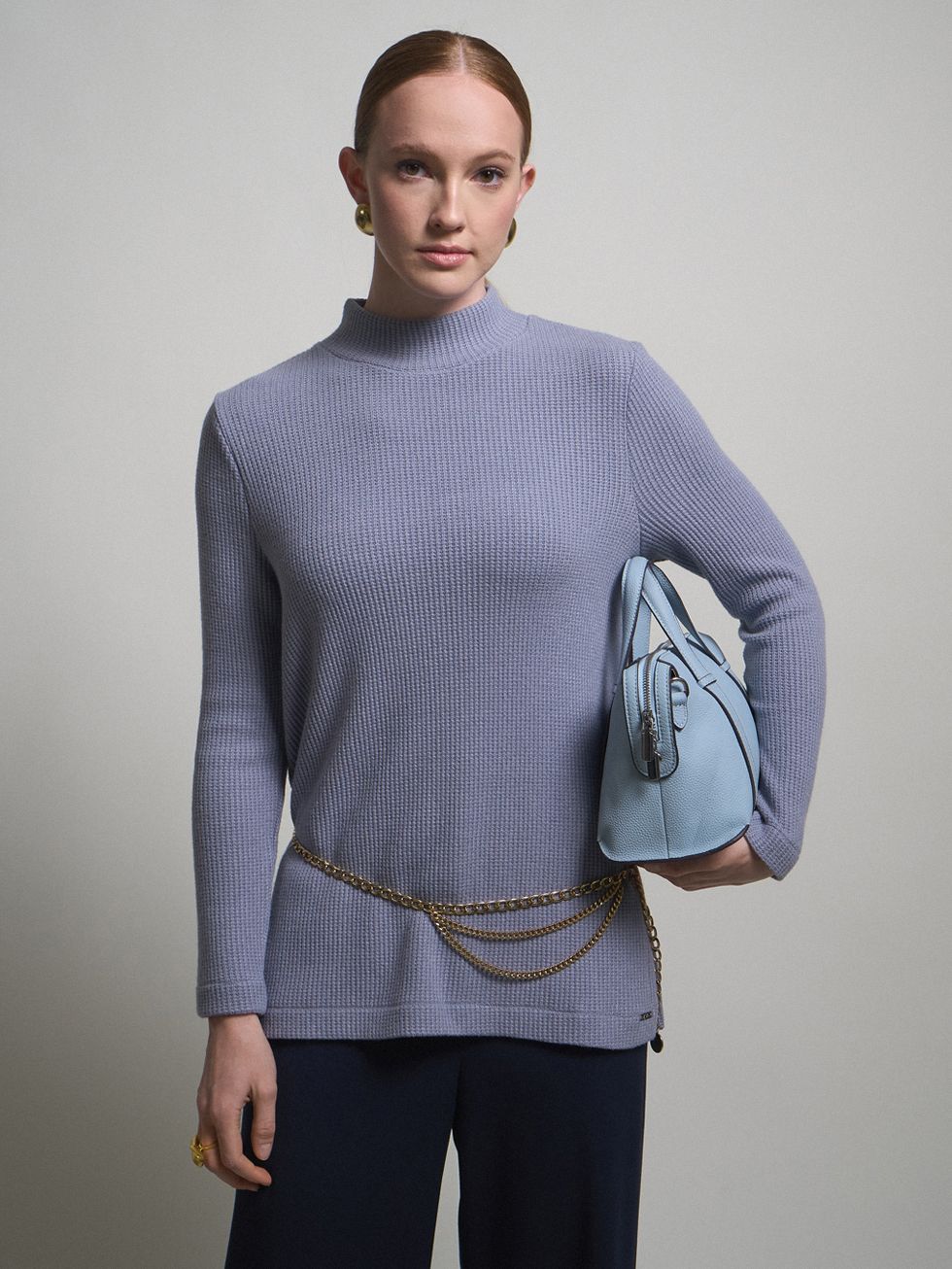 ДЖЕМПЕР ЖЕНСКИЙ, ГОЛУБОЙ