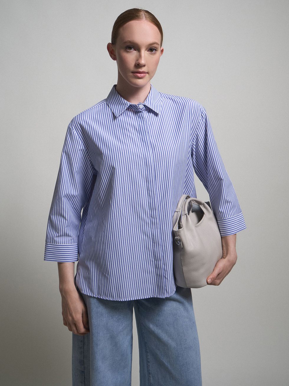 БЛУЗА ЖЕНСКАЯ, ГОЛУБАЯ