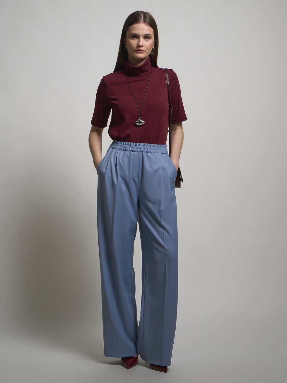 БРЮКИ ЖЕНСКИЕ, ГОЛУБЫЕ