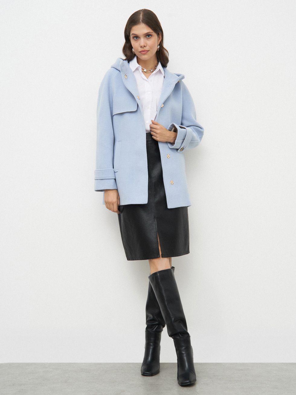 ТЕКСТИЛЬНАЯ КУРТКА ЖЕНСКАЯ, ГОЛУБАЯ