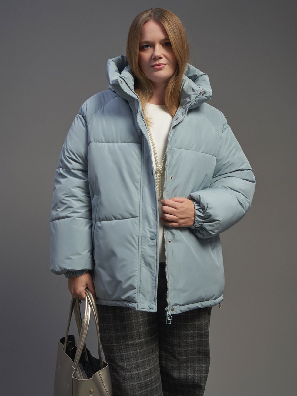 ПУХОВИК ЖЕНСКИЙ, ГОЛУБОЙ