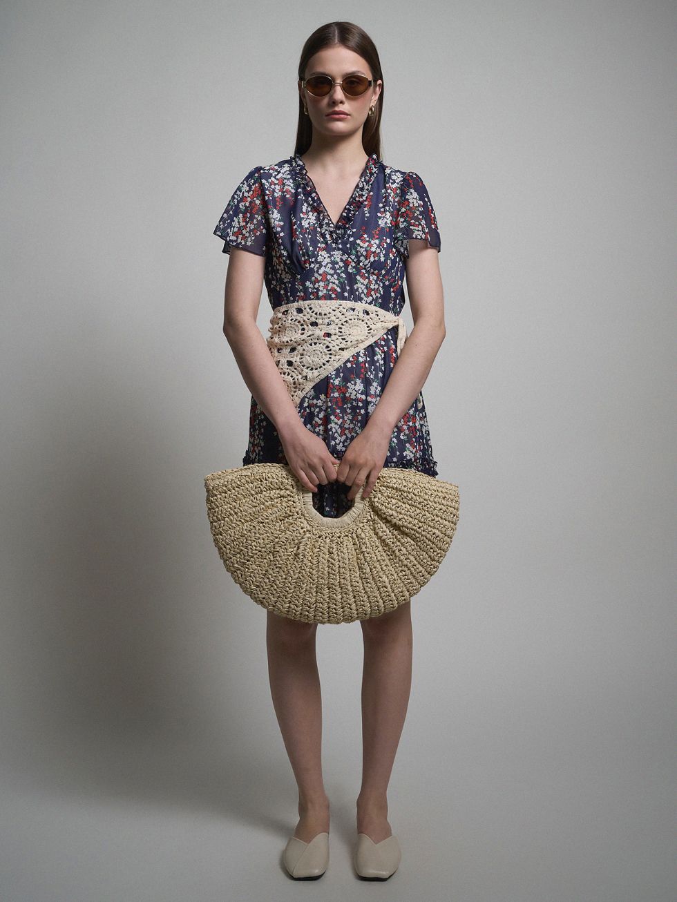 ПЛАТЬЕ ЖЕНСКОЕ, ТЕМНО-СИНЕЕ