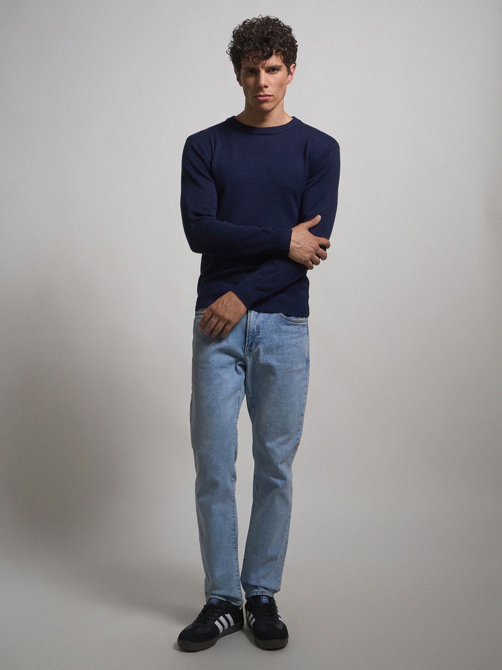 ДЖЕМПЕР МУЖСКОЙ, ТЕМНО-СИНИЙ