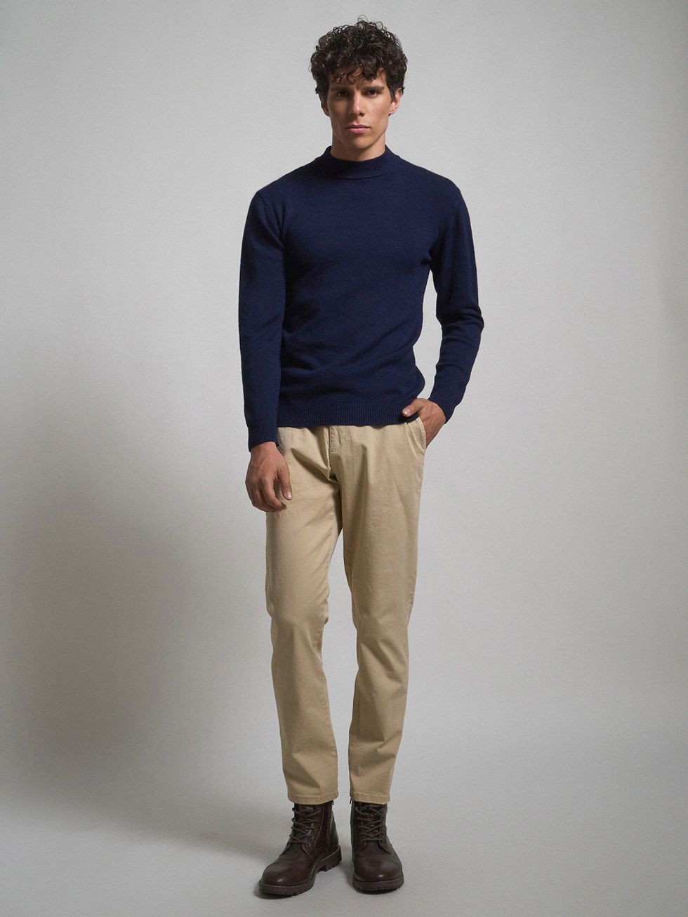 ДЖЕМПЕР МУЖСКОЙ, ТЕМНО-СИНИЙ