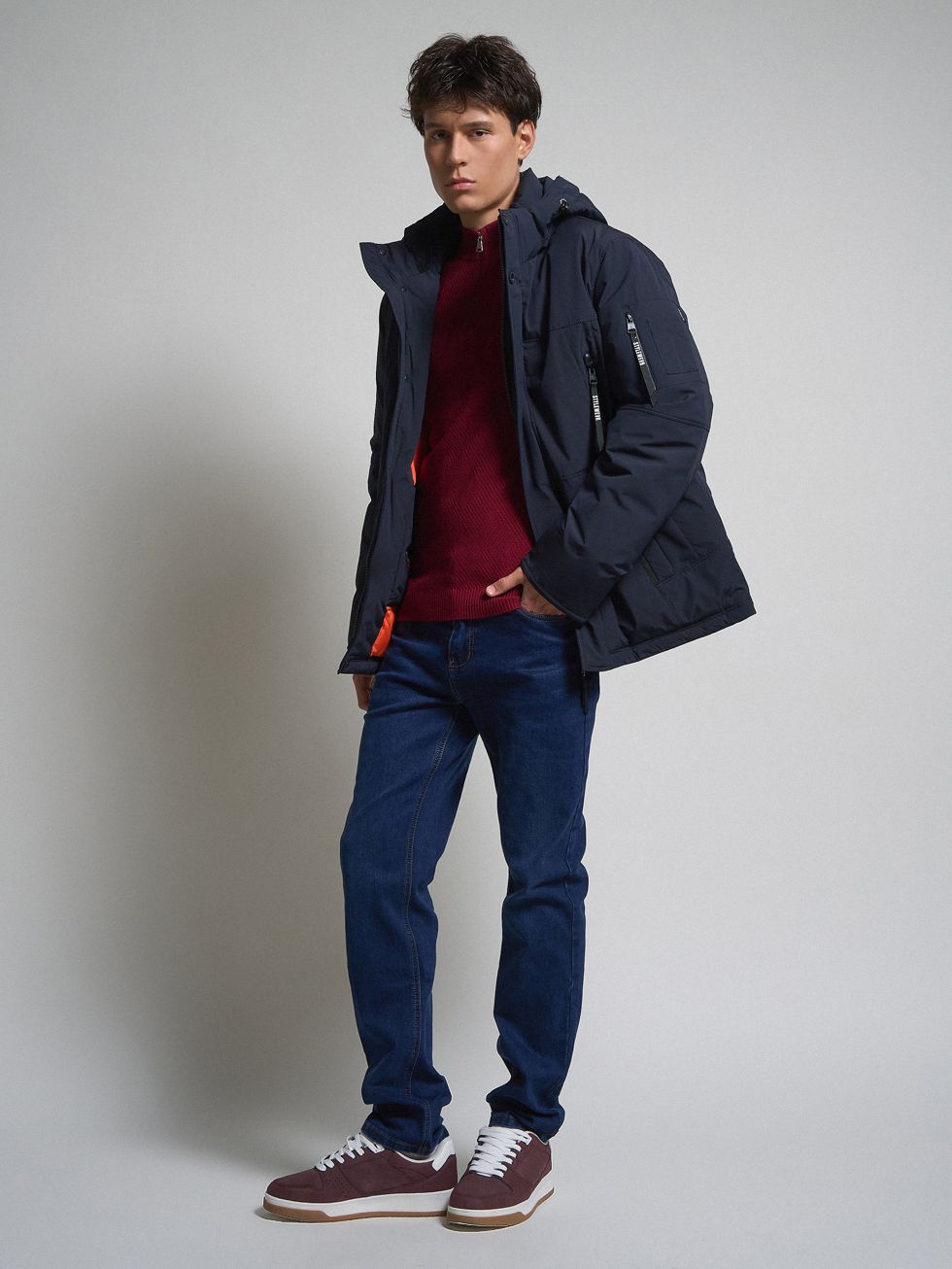 ПАРКА МУЖСКАЯ, ТЕМНО-СИНЯЯ