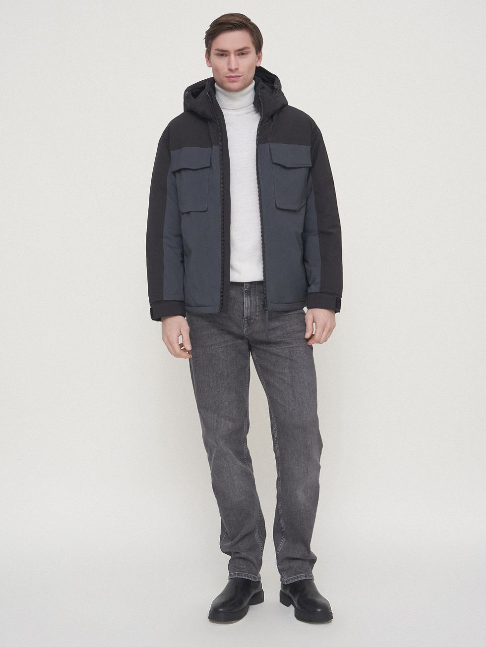 ПАРКА МУЖСКАЯ, ТЕМНО-СИНЯЯ