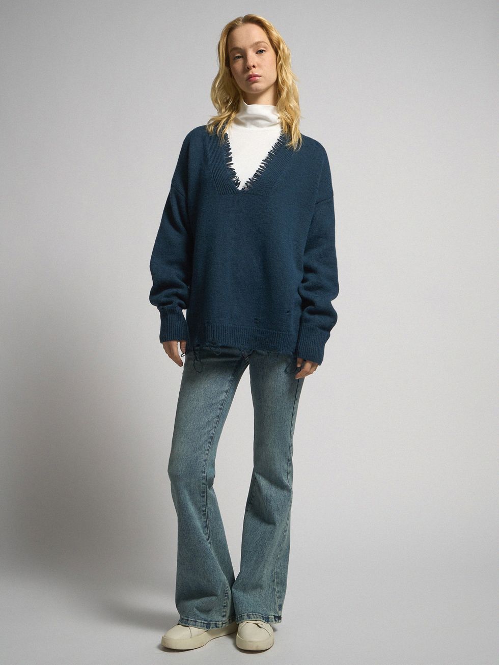 ДЖЕМПЕР ЖЕНСКИЙ, ТЕМНО-СИНИЙ