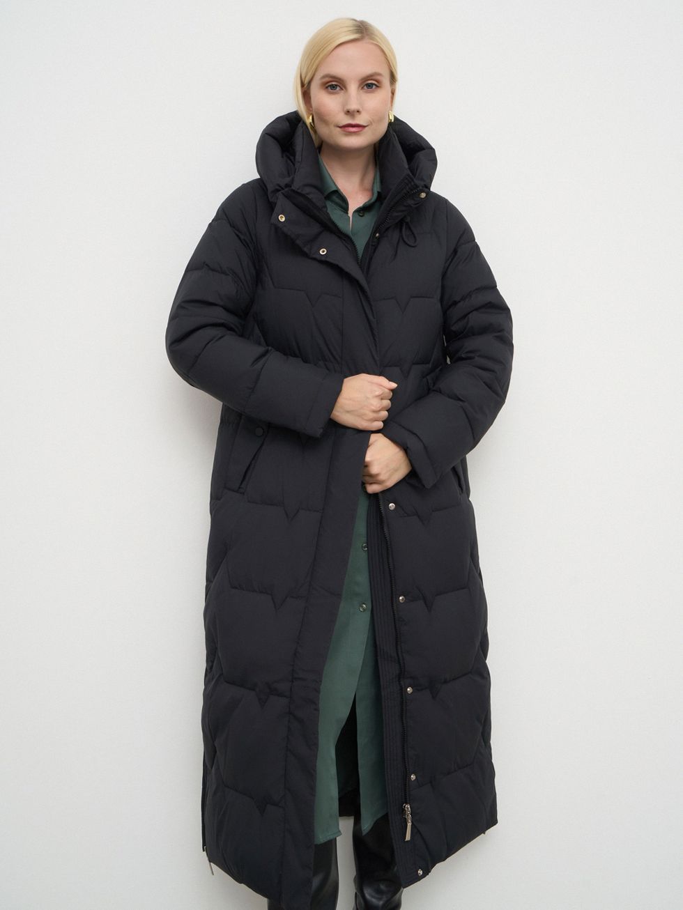 ПУХОВИК ЖЕНСКИЙ, ТЕМНО-СИНИЙ