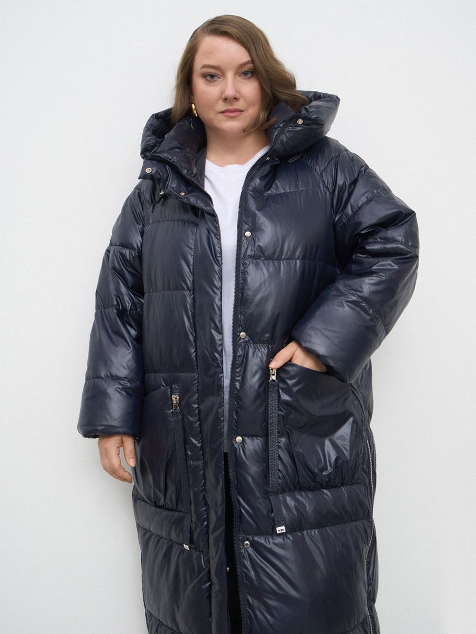 ПУХОВИК ЖЕНСКИЙ, ТЕМНО-СИНИЙ