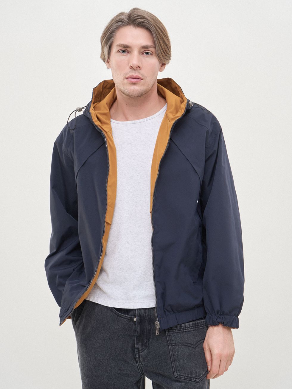 ВЕТРОВКА МУЖСКАЯ, ТЕМНО-СИНЯЯ