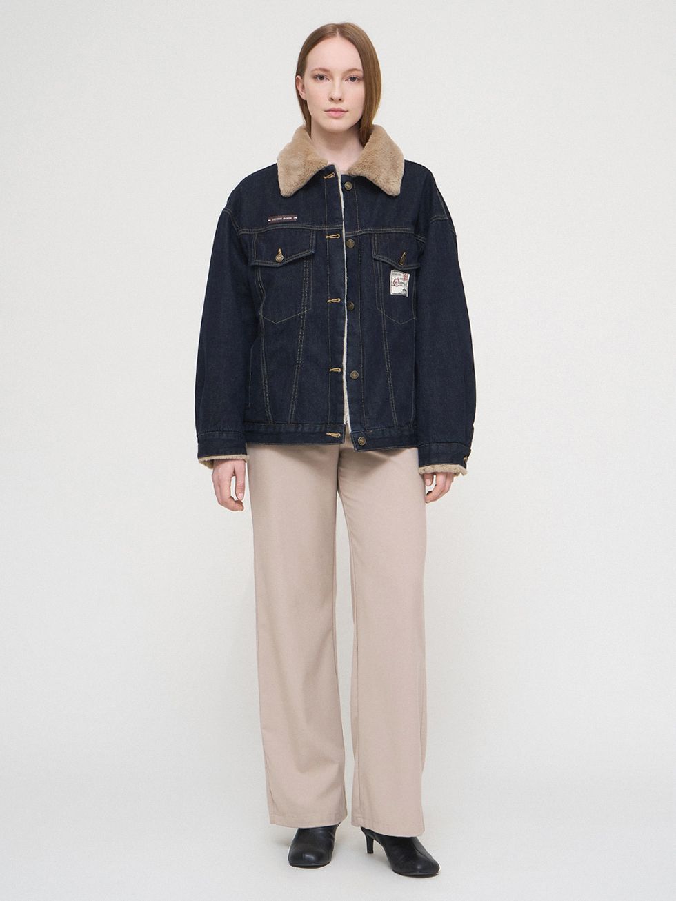 ТЕКСТИЛЬНАЯ КУРТКА ЖЕНСКАЯ, ТЕМНО-СИНЯЯ