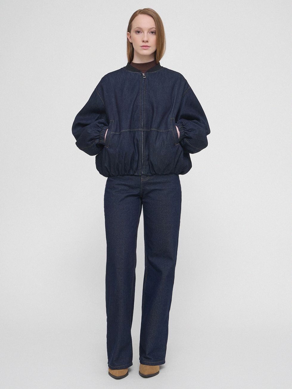 ТЕКСТИЛЬНАЯ КУРТКА ЖЕНСКАЯ, ТЕМНО-СИНЯЯ