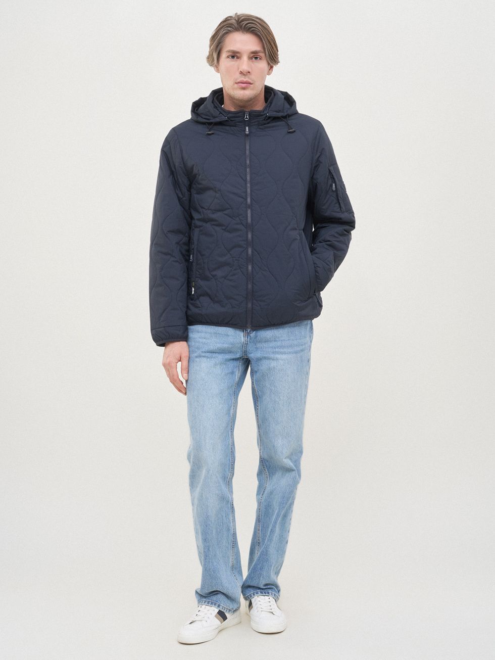 ВЕТРОВКА МУЖСКАЯ, ТЕМНО-СИНЯЯ