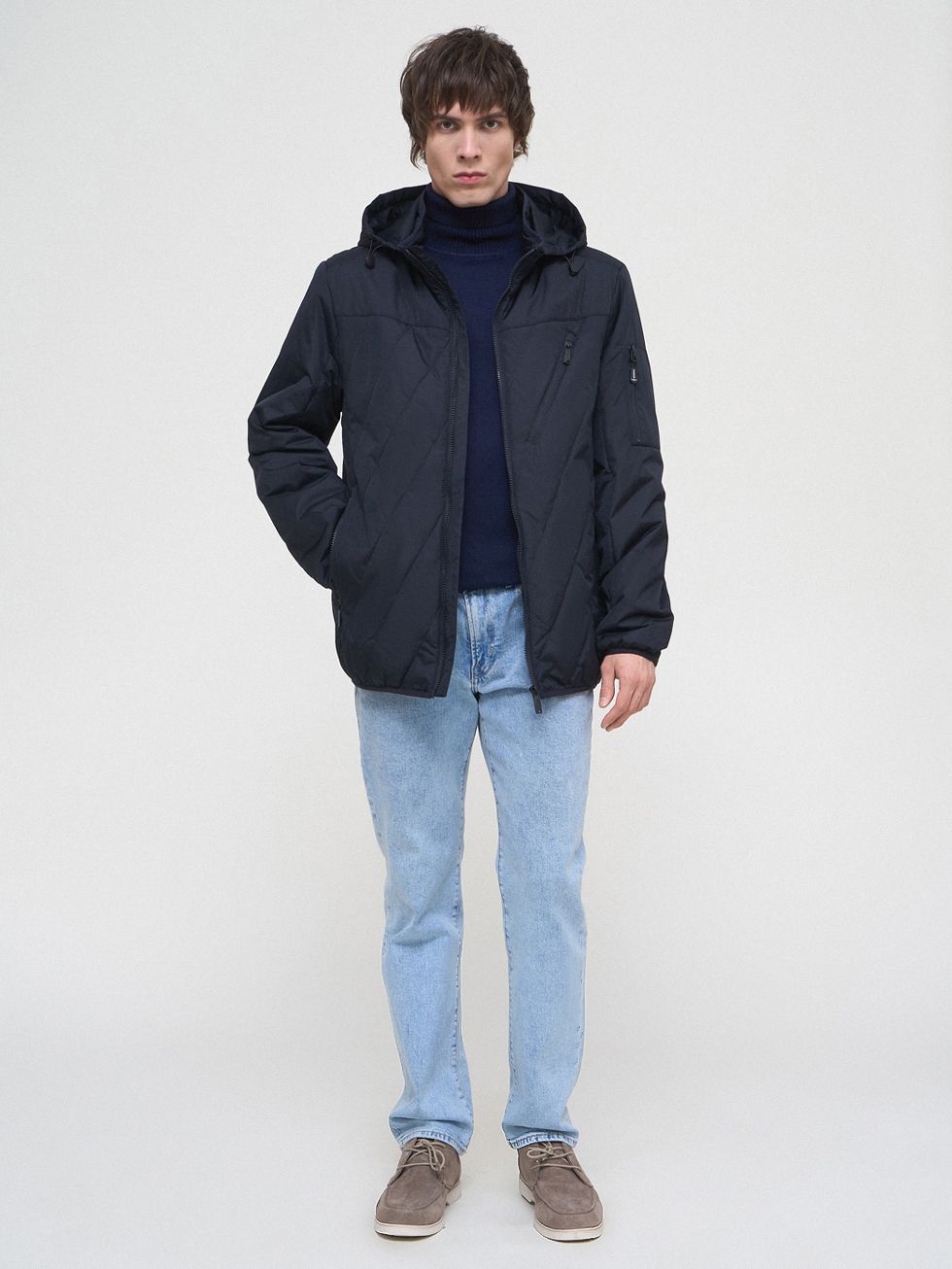 ВЕТРОВКА МУЖСКАЯ, ТЕМНО-СИНЯЯ