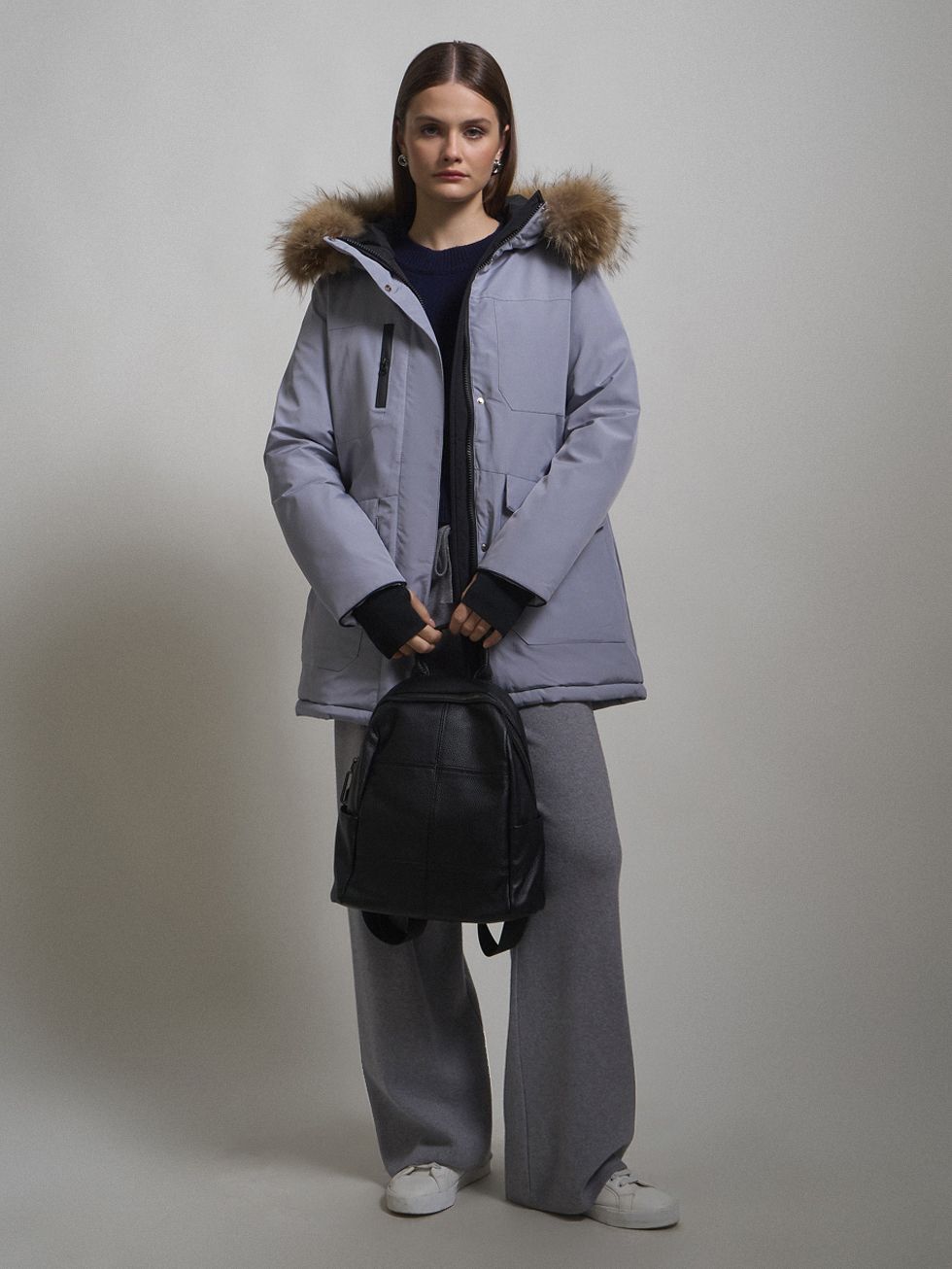 ПАРКА ЖЕНСКАЯ, СВЕТЛО-СЕРАЯ