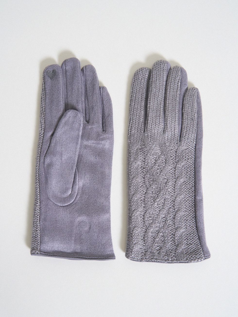 ПЕРЧАТКИ ЖЕНСКИЕ, СВЕТЛО-СЕРЫЕ