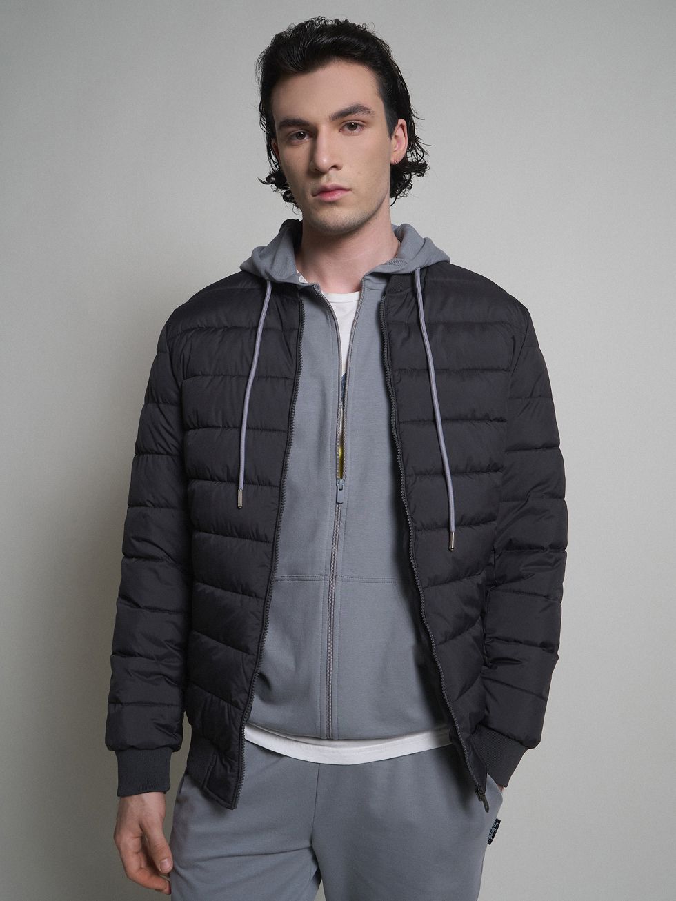 ВЕТРОВКА МУЖСКАЯ, ТЕМНО-СЕРАЯ