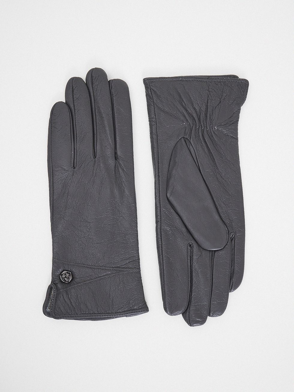 ПЕРЧАТКИ ЖЕНСКИЕ, ТЕМНО-СЕРЫЕ