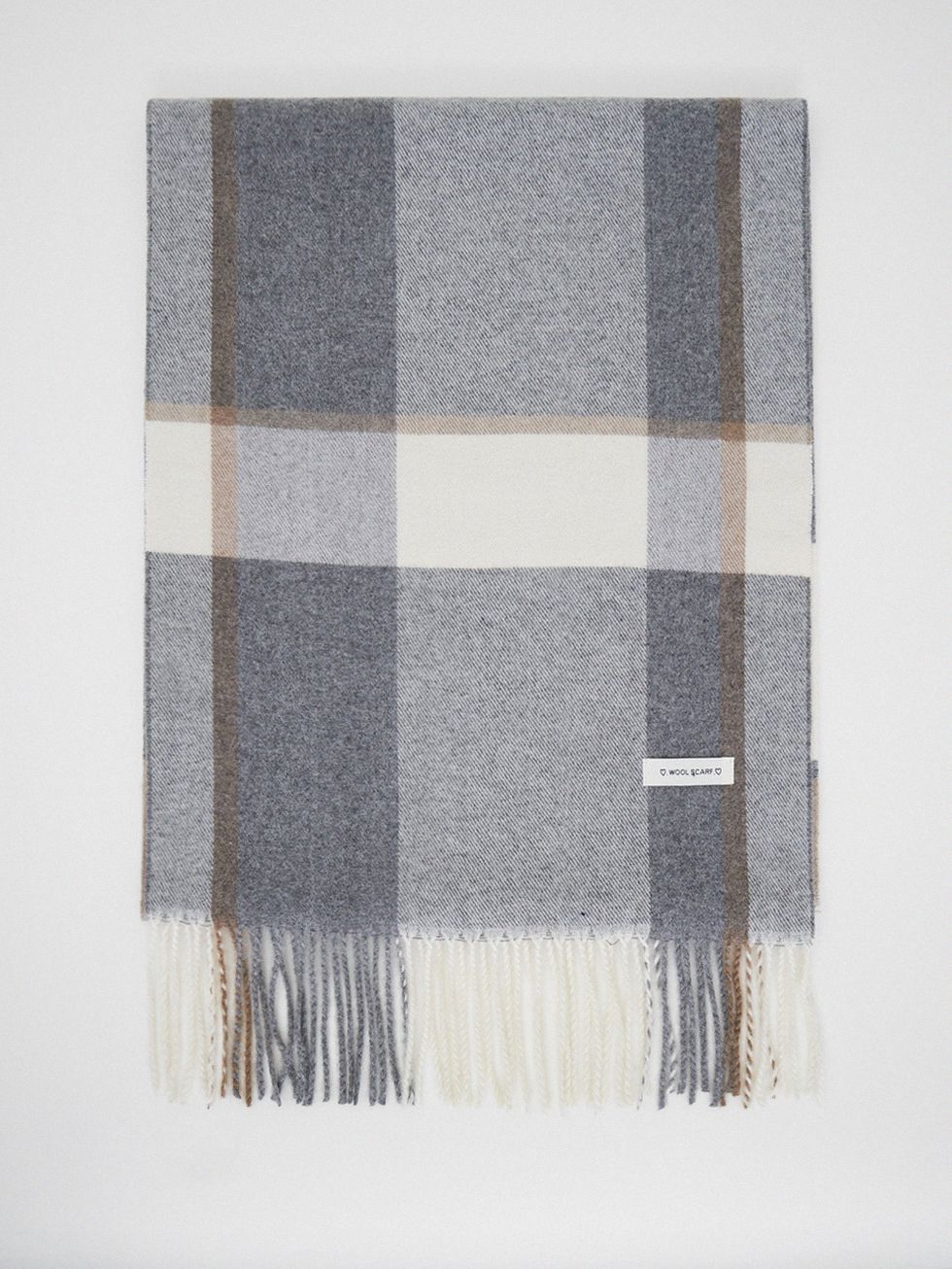 ШАРФ МУЖСКОЙ, ТЕМНО-СЕРЫЙ