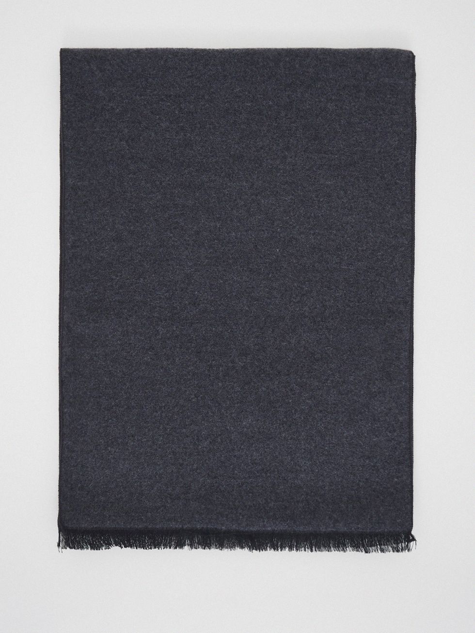 ШАРФ МУЖСКОЙ, ТЕМНО-СЕРЫЙ