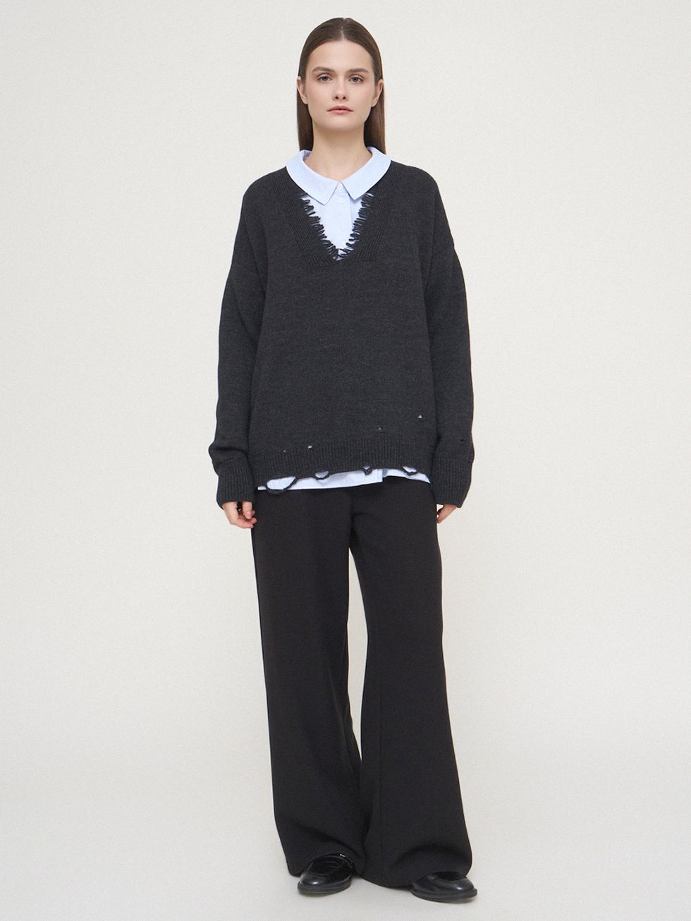 ДЖЕМПЕР ЖЕНСКИЙ, ТЕМНО-СЕРЫЙ