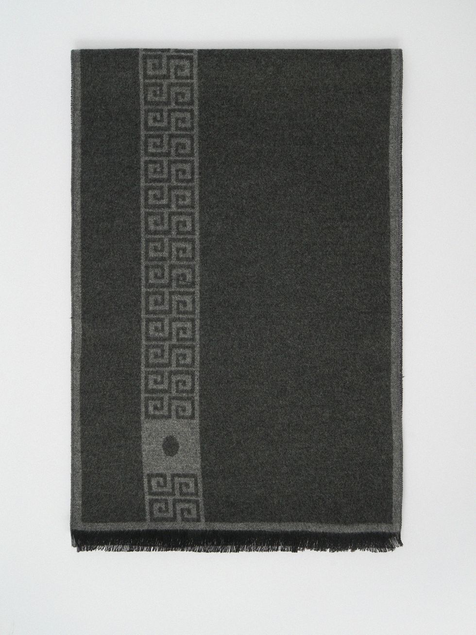 ШАРФ МУЖСКОЙ, ТЕМНО-СЕРЫЙ