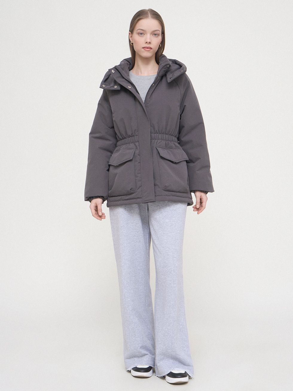 ВЕТРОВКА ЖЕНСКАЯ, ТЕМНО-СЕРАЯ