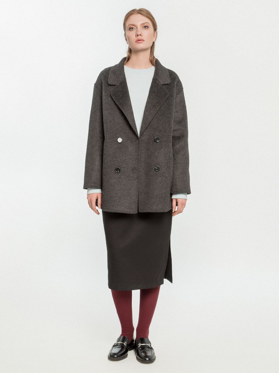 ТЕКСТИЛЬНАЯ КУРТКА ЖЕНСКАЯ, ТЕМНО-СЕРАЯ