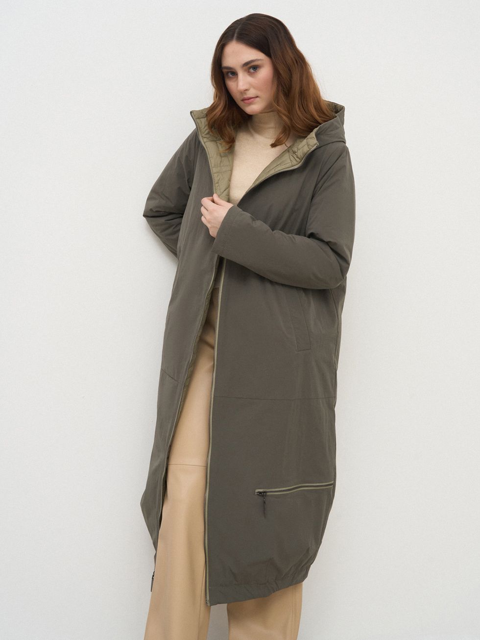 ВЕТРОВКА ЖЕНСКАЯ, ОЛИВКОВАЯ