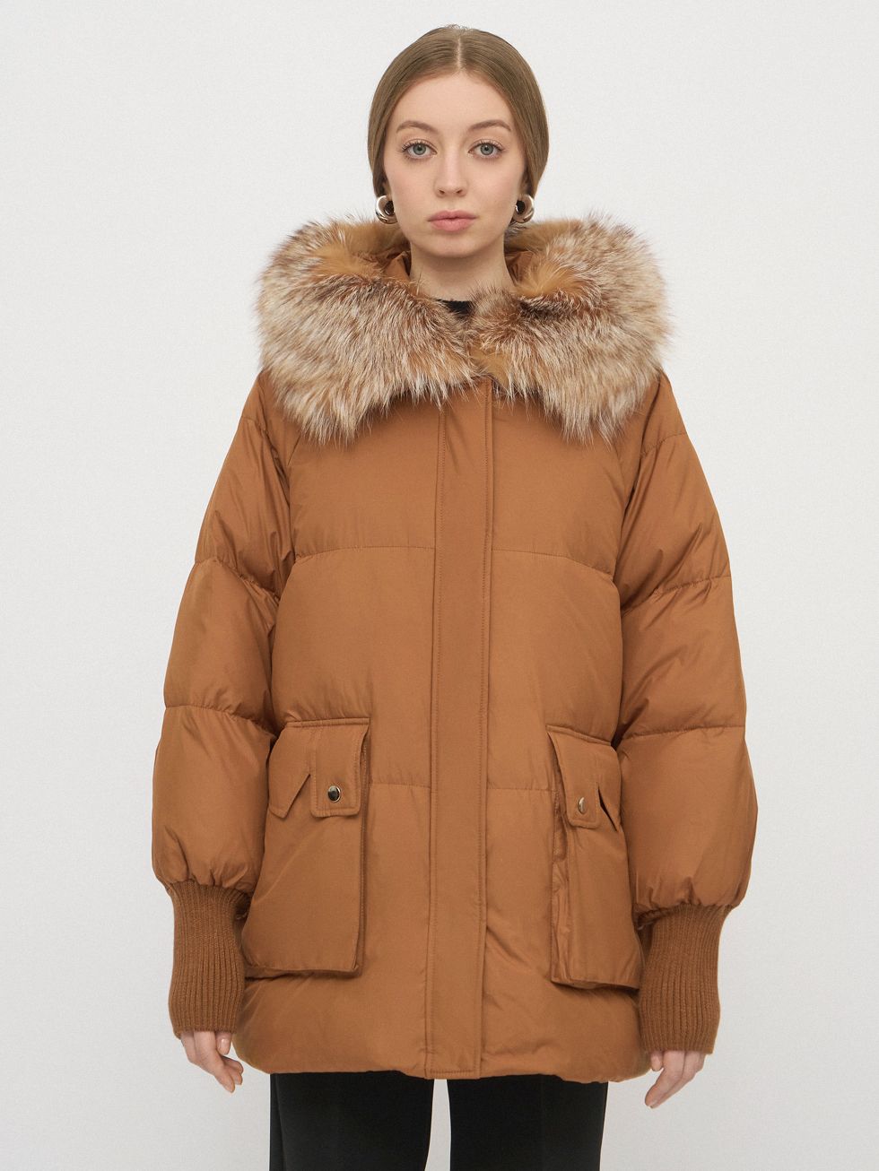 ПУХОВИК ЖЕНСКИЙ, РЫЖИЙ
