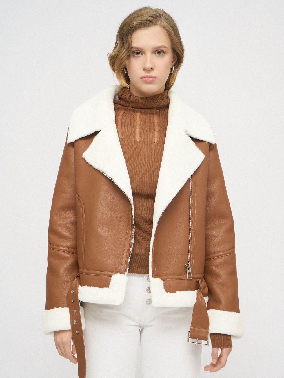 ДУБЛЕНКА ЖЕНСКАЯ, РЫЖАЯ